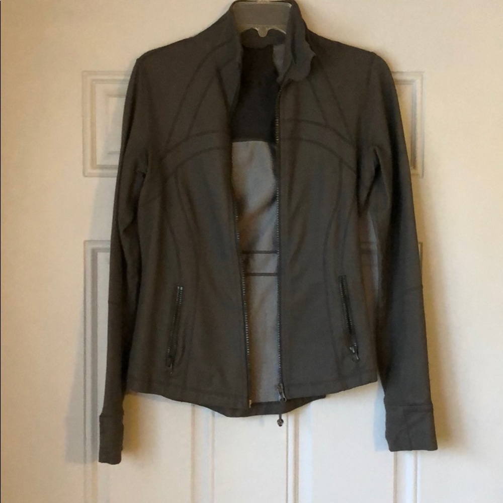 Grey lulu lemon running jacket